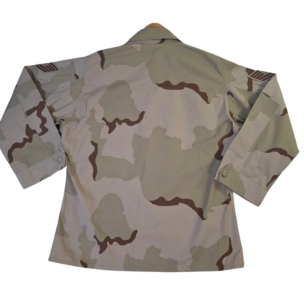 US Air Force Desert Camo Combat Coat Jacket XL Regular 3 Color BDU Master Sgt